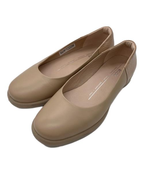ECCO（エコー）ECCO (エコー) バレエシューズ ベージュ サイズ:235の古着・服飾アイテム