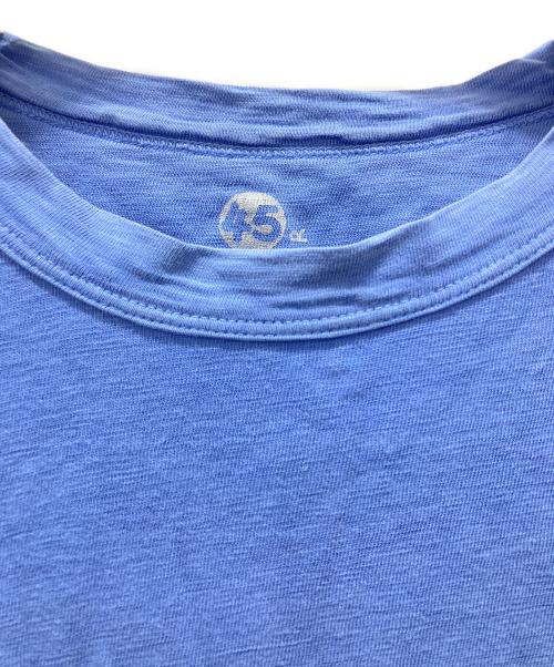 45R（フォーティファイブ・アール）45R (フォーティファイブ・アール) ロゴTシャツ ブルー サイズ:4の古着・服飾アイテム