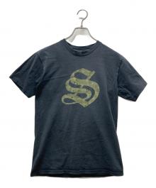 stussy（ステューシー）の古着「プリントTシャツ/I come in peace」｜グレー