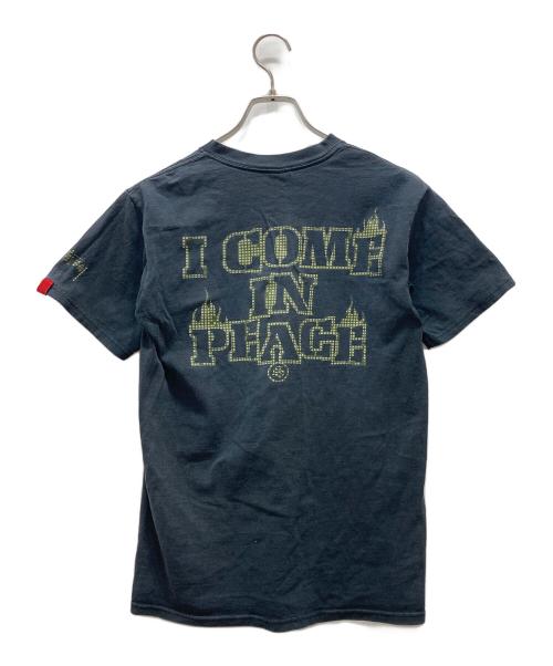 stussy（ステューシー）stussy (ステューシー) プリントTシャツ/I come in peace グレー サイズ:Sの古着・服飾アイテム