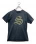 stussy（ステューシー）の古着「プリントTシャツ/I come in peace」｜グレー