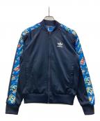 adidasアディダス）の古着「リバーシブルトラックジャケット」｜ネイビー