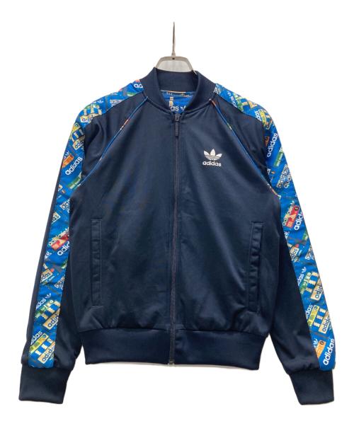 adidas（アディダス）adidas (アディダス) リバーシブルトラックジャケット ネイビー サイズ:XSの古着・服飾アイテム