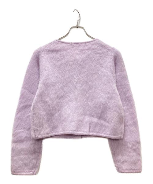 furfur（ファーファー）furfur (ファーファー) パール釦カーディガン ピンク サイズ:ONE SIZEの古着・服飾アイテム