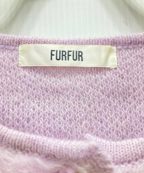 furfur（ファーファー）furfur (ファーファー) パール釦カーディガン ピンク サイズ:ONE SIZEの古着・服飾アイテム