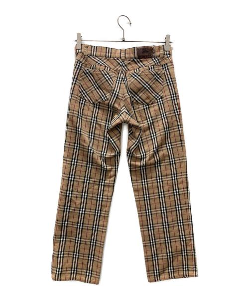 BURBERRY LONDON（バーバリーロンドン）BURBERRY LONDON (バーバリーロンドン) ノヴァチェック パンツ ベージュ サイズ:150Aの古着・服飾アイテム