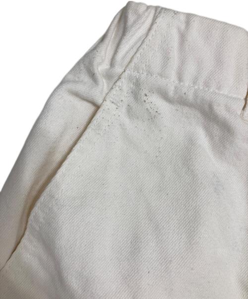 Dulcamara（ドゥルカマラ）Dulcamara (ドゥルカマラ) レザーポケットイージーパンツ ホワイトの古着・服飾アイテム