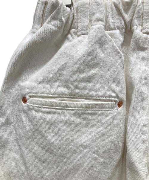 Dulcamara（ドゥルカマラ）Dulcamara (ドゥルカマラ) レザーポケットイージーパンツ ホワイトの古着・服飾アイテム