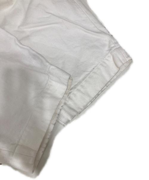 Dulcamara（ドゥルカマラ）Dulcamara (ドゥルカマラ) レザーポケットイージーパンツ ホワイトの古着・服飾アイテム