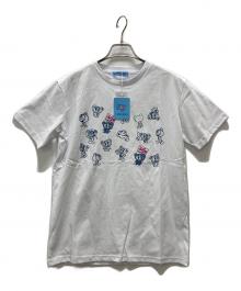 angel blue（エンジェルブルー）の古着「35周年ラメプリントTシャツ」｜ホワイト