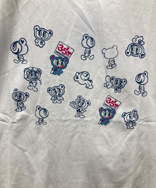 angel blue（エンジェルブルー）angel blue (エンジェルブルー) 35周年ラメプリントTシャツ ホワイト サイズ:M 未使用品の古着・服飾アイテム