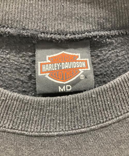 HARLEY-DAVIDSON（ハーレーダビッドソン）HARLEY-DAVIDSON (ハーレーダビッドソン) USA製ロゴスウェット ブラック サイズ:Mの古着・服飾アイテム