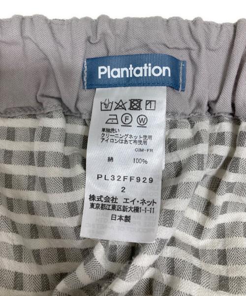plantation（プランテーション）plantation (プランテーション) イージーパンツ グレー サイズ:2の古着・服飾アイテム