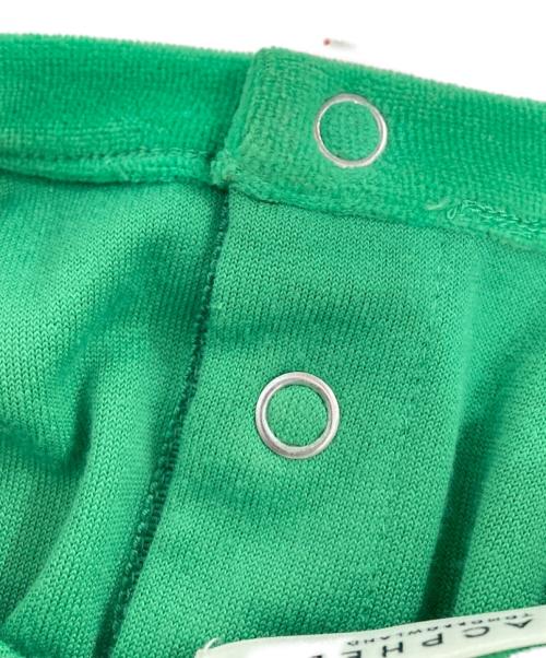 MACPHEE（マカフィー）MACPHEE (マカフィー) コットンポリエステルベロア クルーネックカーディガン グリーン サイズ:Sの古着・服飾アイテム