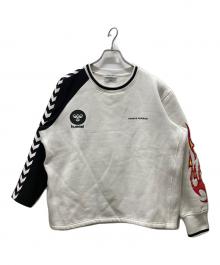 TENDER PERSON×hummel（テンダ―パーソン×ヒュンメル）の古着「切替スウェット」｜ホワイト