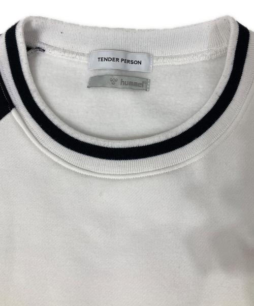 TENDER PERSON（テンダ―パーソン）TENDER PERSON (テンダ―パーソン) hummel (ヒュンメル) 切替スウェット ホワイト サイズ:2の古着・服飾アイテム