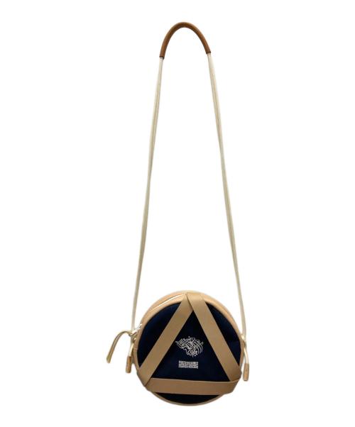 stof（ストフ）stof (ストフ) NIR circle bag/ショルダーバッグ ブラウン×ネイビーの古着・服飾アイテム