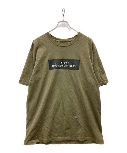 WTAPS（ダブルタップス）WTAPS (ダブルタップス) ロゴプリントTシャツ/WTINC TEE/Tシャツ カーキ サイズ:Lの古着・服飾アイテム