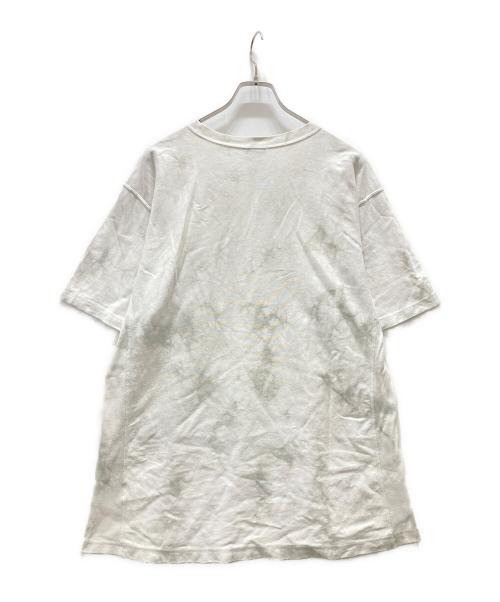 Champion REVERSE WEAVE（チャンピオン リバース ウィーブ）Champion REVERSE WEAVE (チャンピオン リバース ウィーブ) タイダイ ロゴTシャツ アイボリー サイズ:XLの古着・服飾アイテム