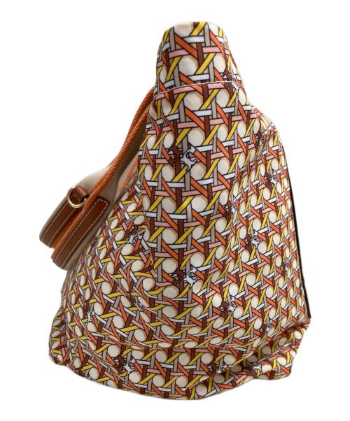 TORY BURCH（トリーバーチ）TORY BURCH (トリーバーチ) 幾何学柄グレイシー トートバッグ ベージュの古着・服飾アイテム