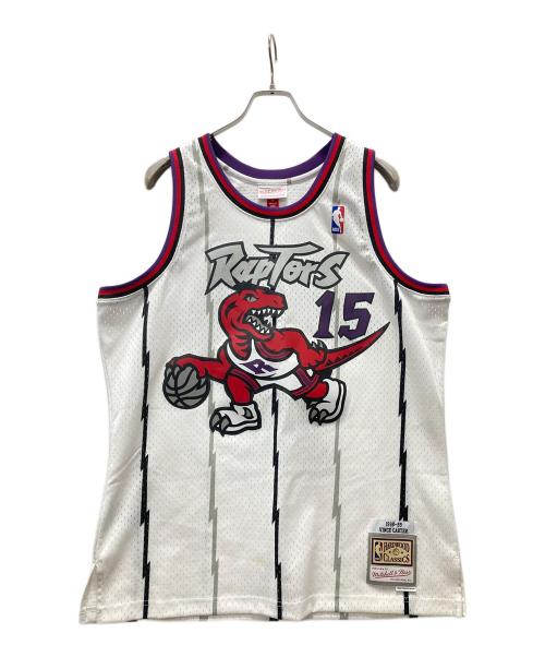 MITCHELL & NESS（ミッチェルアンドネス）MITCHELL & NESS (ミッチェルアンドネス) ゲームシャツ ホワイト サイズ:Lの古着・服飾アイテム