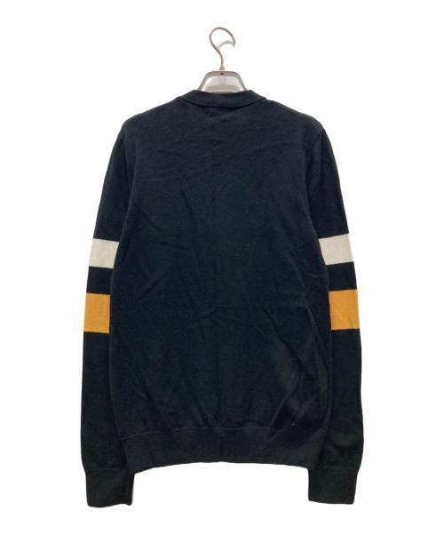 FRED PERRY（フレッドペリー）FRED PERRY (フレッドペリー) Vネックカーディガン ブラック サイズ:Sの古着・服飾アイテム