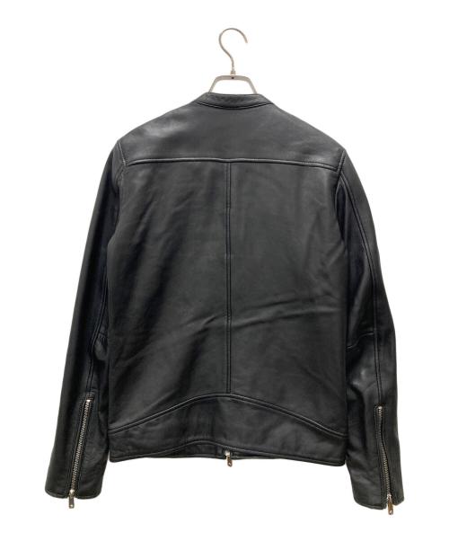 UNITED TOKYO（ユナイテッドトーキョー）UNITED TOKYO (ユナイテッドトーキョー) ラムレザーシングルライダースジャケット ブラック サイズ:2の古着・服飾アイテム