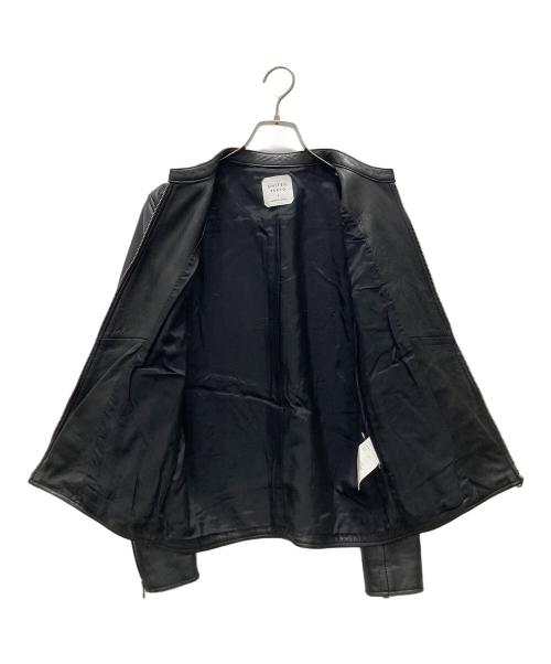 UNITED TOKYO（ユナイテッドトーキョー）UNITED TOKYO (ユナイテッドトーキョー) ラムレザーシングルライダースジャケット ブラック サイズ:2の古着・服飾アイテム