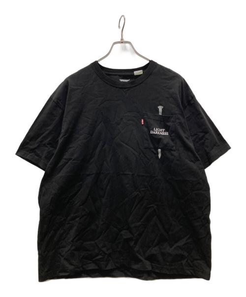 LEVI'S（リーバイス）LEVI'S (リーバイス) UNDERCOVER (アンダーカバー) ポケットTシャツ ブラック サイズ:XLの古着・服飾アイテム