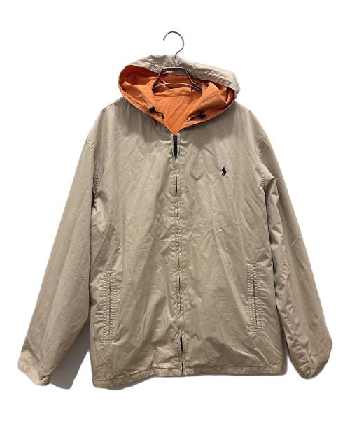 POLO RALPH LAUREN（ポロ・ラルフローレン）POLO RALPH LAUREN (ポロ・ラルフローレン) リバーシブルジャケット オレンジ×ベージュ サイズ:Lの古着・服飾アイテム