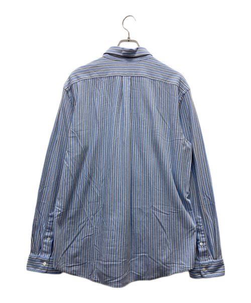 RALPH LAUREN（ラルフローレン）RALPH LAUREN (ラルフローレン) ボタンダウンストライプシャツ スカイブルー サイズ:XLの古着・服飾アイテム