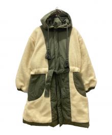 MAX&Co.（マックスアンドコー）の古着「裏ボア リバーシブルモッズコート」｜グリーン