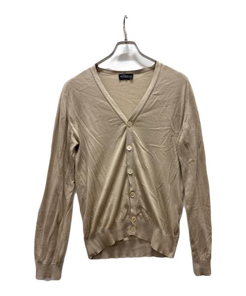 JOHN SMEDLEY（ジョンスメドレー）JOHN SMEDLEY (ジョンスメドレー) Vネックカーディガン ブラウン サイズ:Sの古着・服飾アイテム