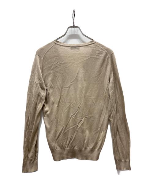 JOHN SMEDLEY（ジョンスメドレー）JOHN SMEDLEY (ジョンスメドレー) Vネックカーディガン ブラウン サイズ:Sの古着・服飾アイテム
