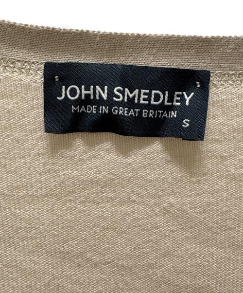 JOHN SMEDLEY（ジョンスメドレー）JOHN SMEDLEY (ジョンスメドレー) Vネックカーディガン ブラウン サイズ:Sの古着・服飾アイテム