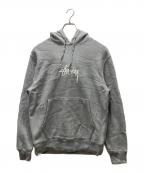 stussyステューシー）の古着「プルオーバーパーカー」｜グレー