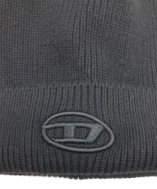 DIESEL（ディーゼル）DIESEL (ディーゼル) ニット帽 ブラックの古着・服飾アイテム