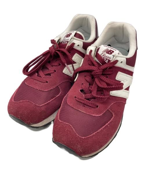 NEW BALANCE（ニューバランス）NEW BALANCE (ニューバランス) ローカットスニーカー ボルドー サイズ:26.5の古着・服飾アイテム