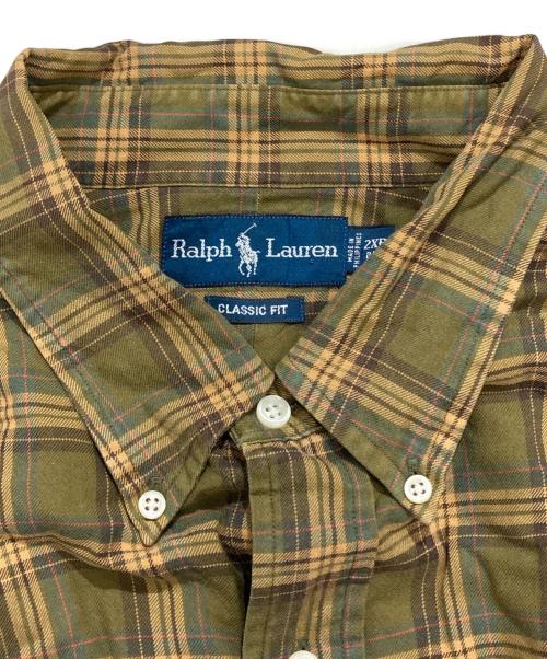 RALPH LAUREN（ラルフローレン）RALPH LAUREN (ラルフローレン) チェックシャツ グリーン サイズ:2XBの古着・服飾アイテム