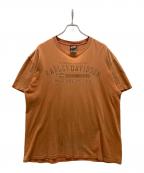 HARLEY-DAVIDSONハーレーダビッドソン）の古着「Tシャツ」｜オレンジ