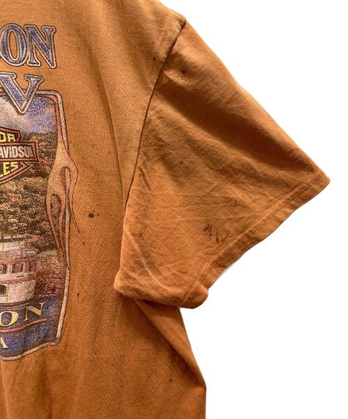 HARLEY-DAVIDSON（ハーレーダビッドソン）HARLEY-DAVIDSON (ハーレーダビッドソン) Tシャツ オレンジ サイズ:XLの古着・服飾アイテム