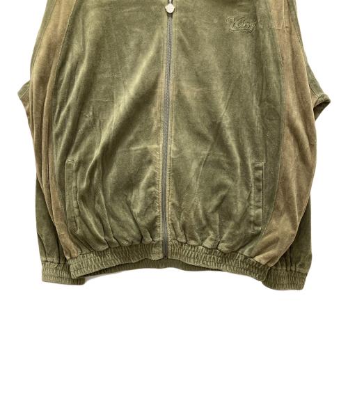 KEBOZ（ケボズ）KEBOZ (ケボズ) ベロアトラックジャケット カーキ サイズ:LARGEの古着・服飾アイテム