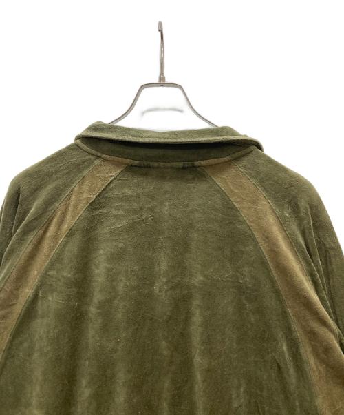 KEBOZ（ケボズ）KEBOZ (ケボズ) ベロアトラックジャケット カーキ サイズ:LARGEの古着・服飾アイテム