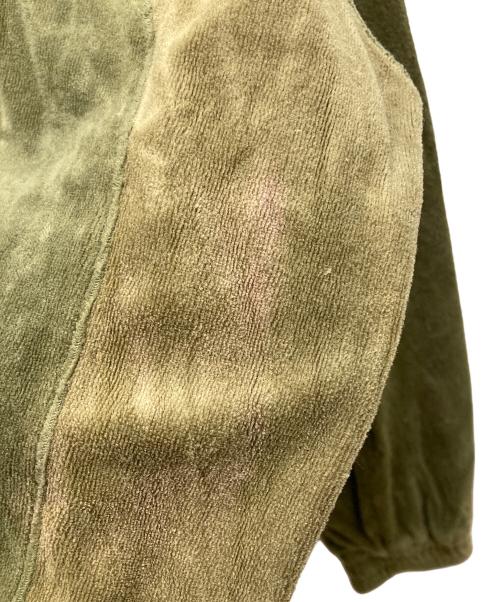 KEBOZ（ケボズ）KEBOZ (ケボズ) ベロアトラックジャケット カーキ サイズ:LARGEの古着・服飾アイテム