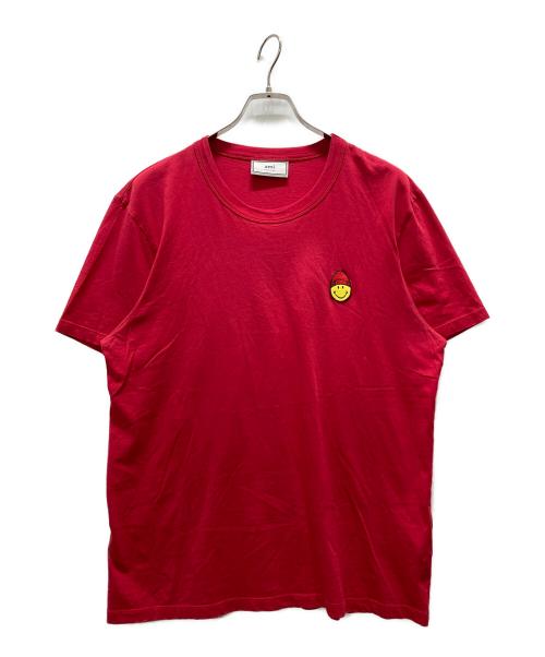 AMI Alexandre Mattiussi（アミアレクサンドルマテュッシ）AMI Alexandre Mattiussi (アミアレクサンドルマテュッシ) スマイリーTシャツ レッド サイズ:XLの古着・服飾アイテム