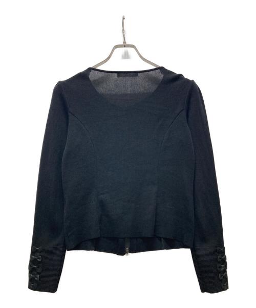 Rene（ルネ）Rene (ルネ) ジップアップジャケット ブラック サイズ:34の古着・服飾アイテム