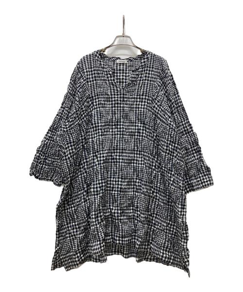 plantation（プランテーション）plantation (プランテーション) ブラウスワンピース ブラック サイズ:Mの古着・服飾アイテム