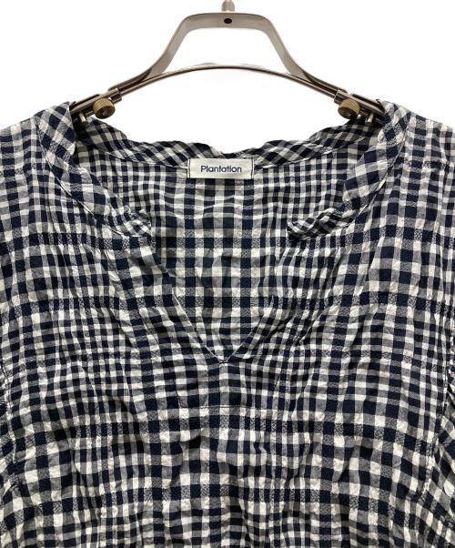 plantation（プランテーション）plantation (プランテーション) ブラウスワンピース ブラック サイズ:Mの古着・服飾アイテム