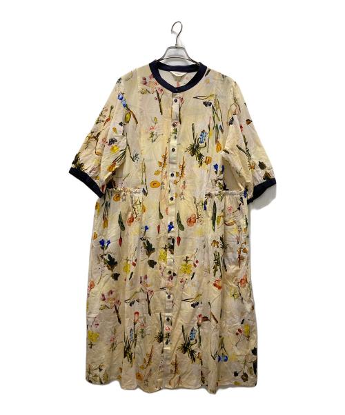 SUPER HAKKA（スーパーハッカ）SUPER HAKKA (スーパーハッカ) ブラウスワンピース ベージュ サイズ:15の古着・服飾アイテム