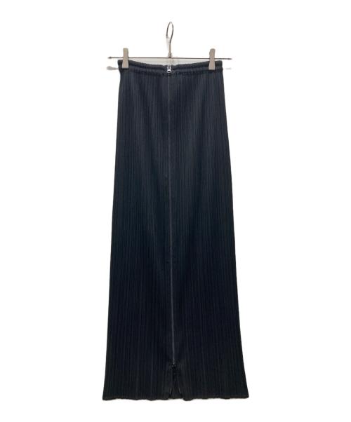 PLEATS PLEASE（プリーツプリーズ）PLEATS PLEASE (プリーツプリーズ) フロントジッププリーツスカート ブラック サイズ:2の古着・服飾アイテム